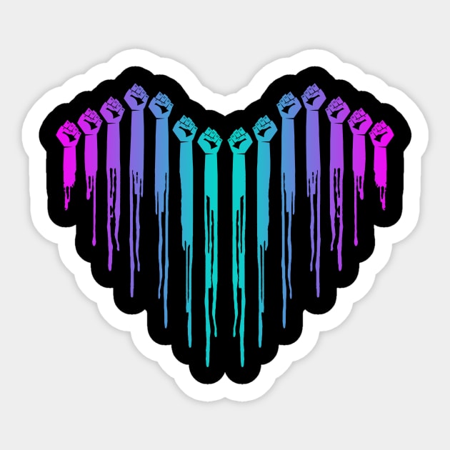 Love Peace And Equal Anti-Racism Costume Gift Sticker by Ohooha